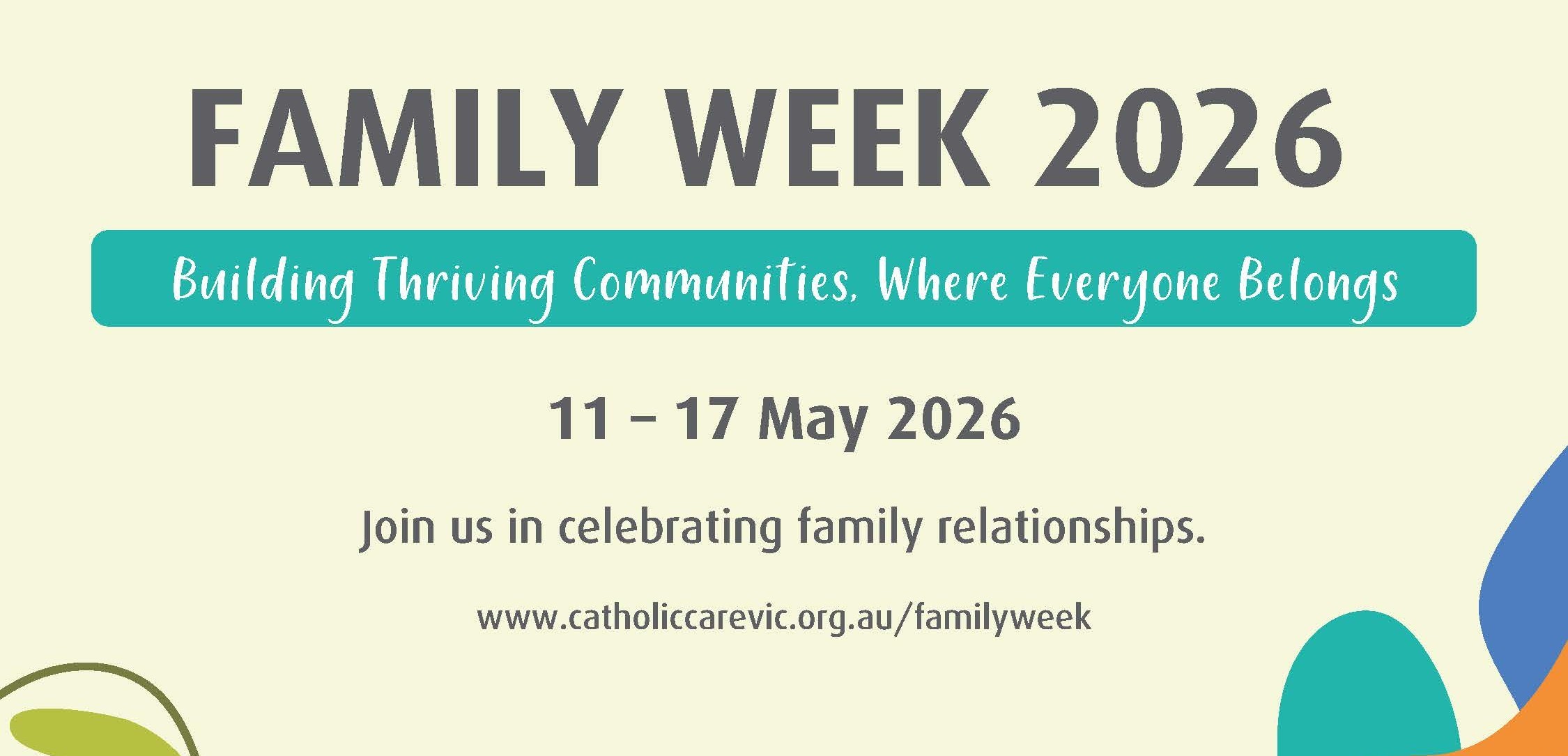 National Family Week: Every Family, Everywhere - Diocese of Ballarat